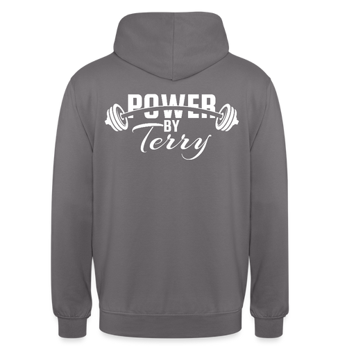 PWR BY TERRY - Unisex Hoodie - elephant grey