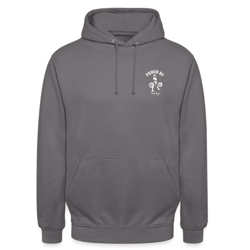 PWR BY TERRY - Unisex Hoodie - elephant grey